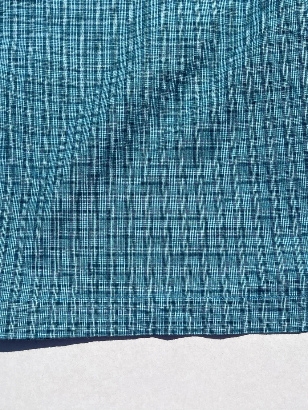Lot of 2 Banana Republic Shorts Size 32 Slim Flat Front Chino Navy Teal Plaid